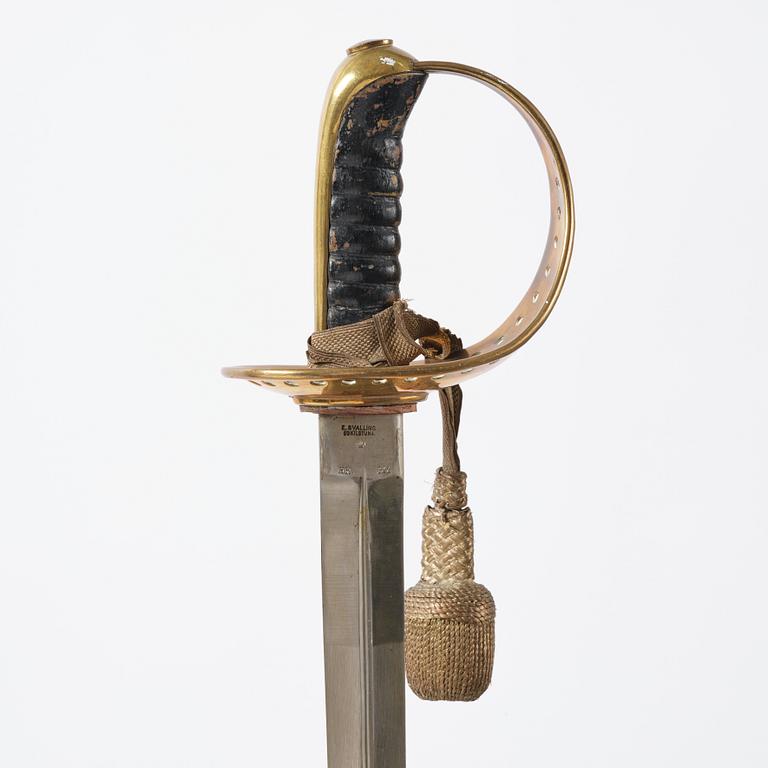 Sabel, svensk, m/1893 för kavalleriet, med balja.