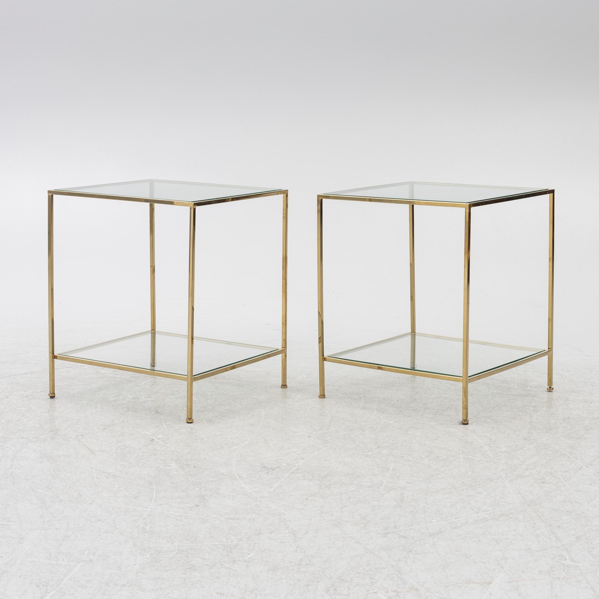 A pair of 'Wing' sofa tables, Ruth & Joanna, contemporary.