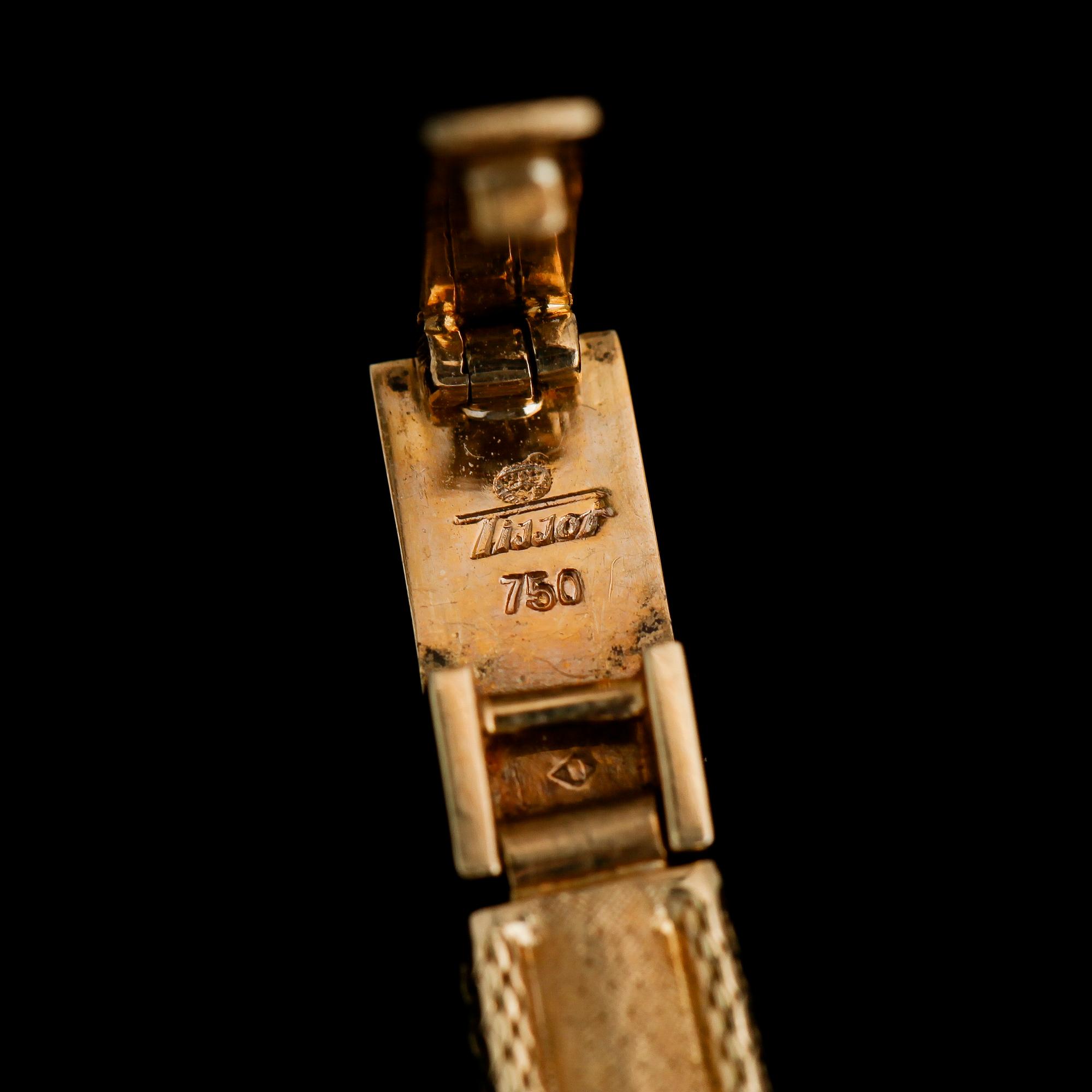 ARMBAND, till armbandsur, 18 k guld. Märkt Tissot. Vikt ca 12 gram.