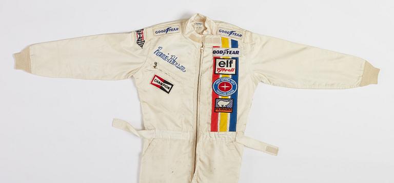 Ronnie Peterson's racing suit from 1977.