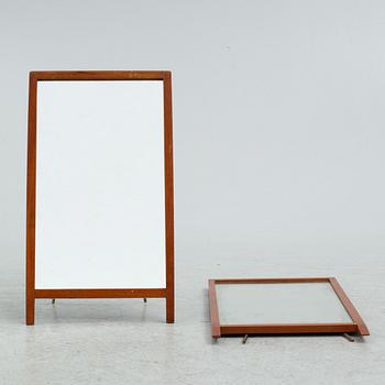 Hans-Agne Jakobsson, a pair of table mirrors, Markaryd 1960s.