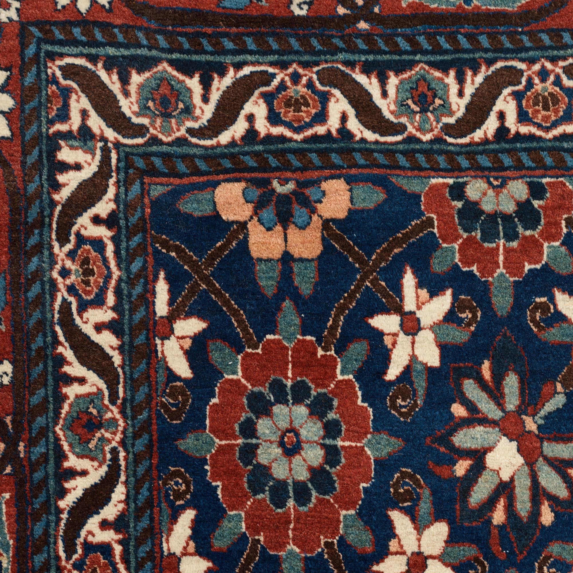 A CARPET, a semi-antique/old Veramin, ca 353 x 213,5-215,5 cm.