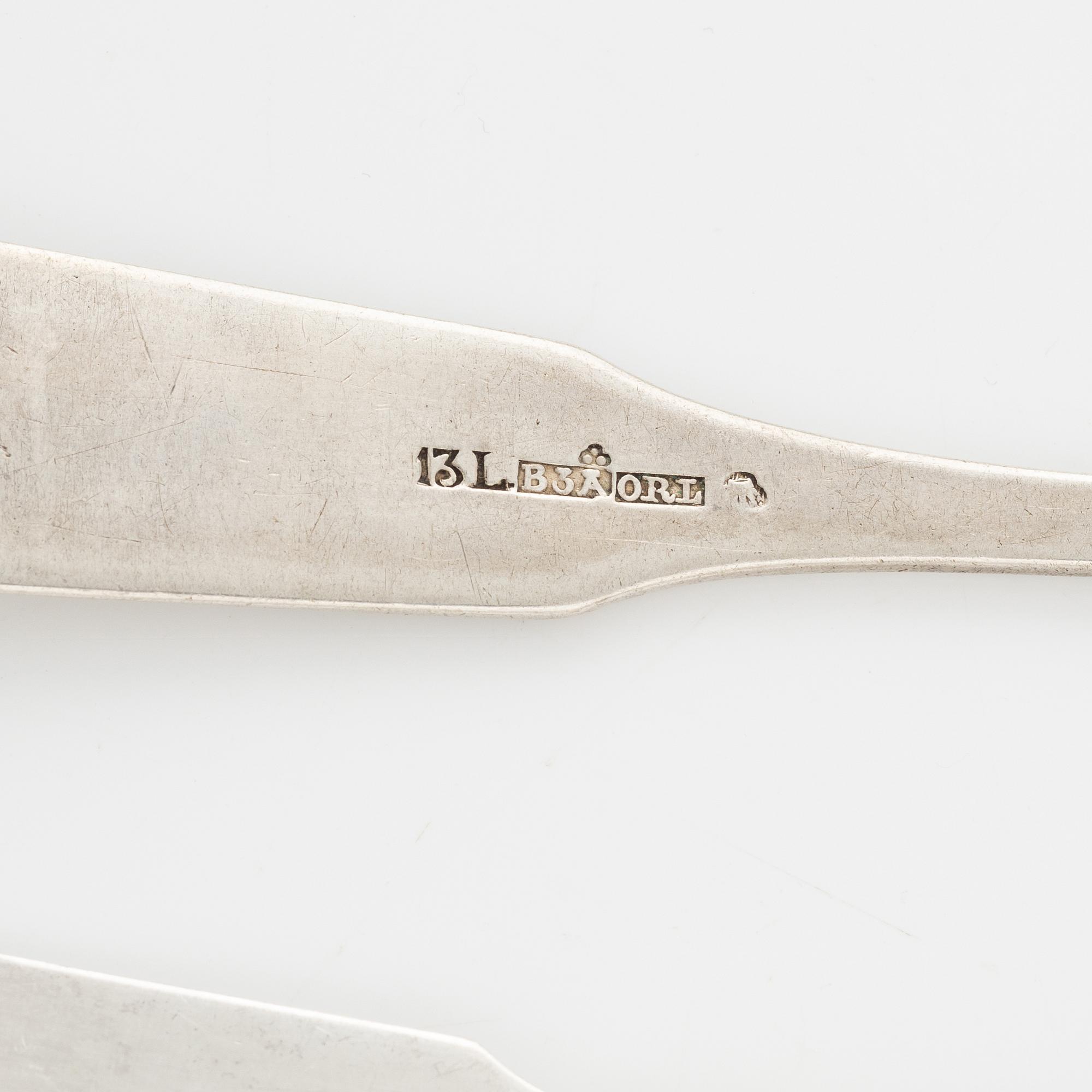 Bestick, 36 st, silver, Finland och Ryssland.