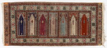 Carpet, oriental, approx. 210 x 90 cm.