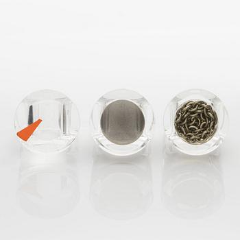 Siv Lagerström, three rings, acrylic plastic. 1970s.