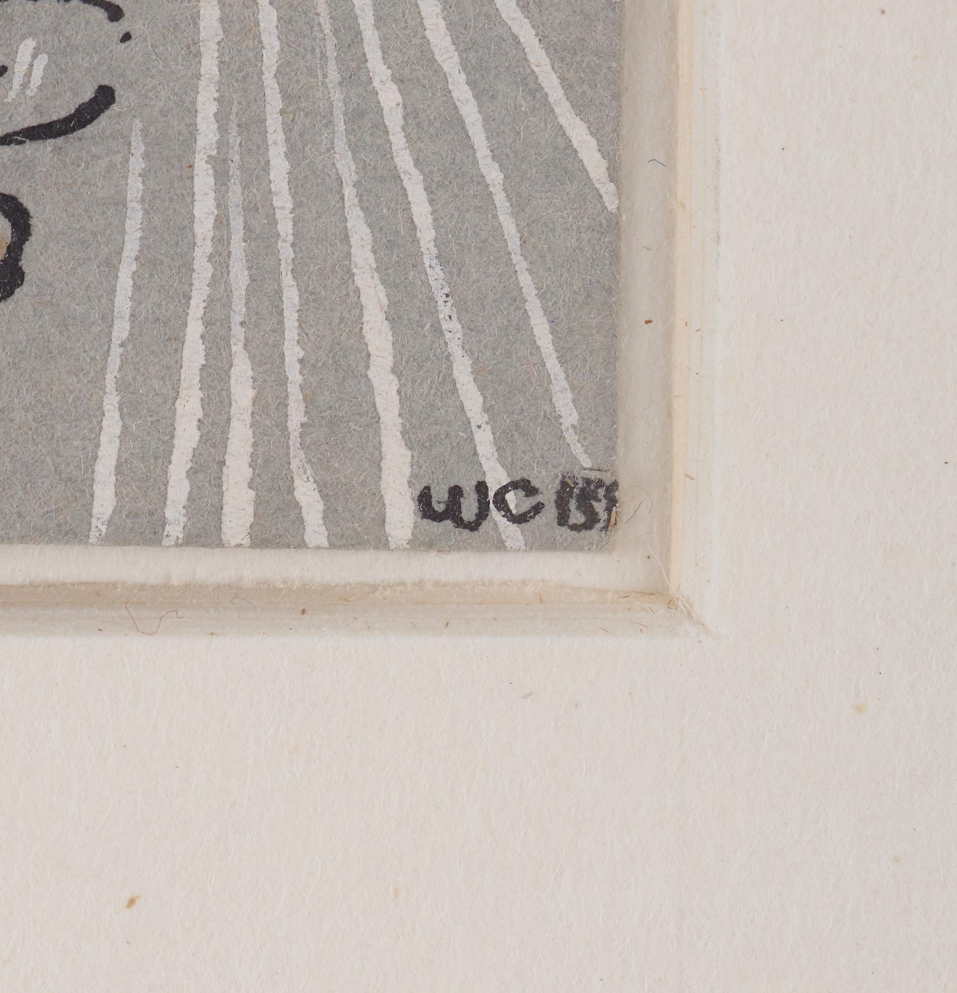 PETER WEISS, indian ink on paper, signed, executed in 1953.