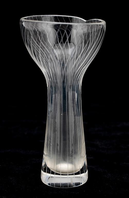 VAS. Glas. Tapio Wirkkala, Iittala, Finland, signerad o daterad, 1958.