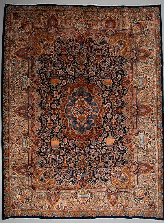 A KASHMAR RUG, 380 x 301 cm.
