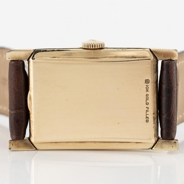 Longines/Wittnauer, wristwatch, 22.5 x 28.5 (37.5) mm.