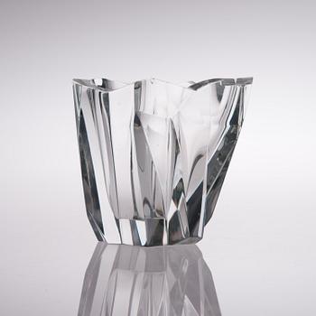 TAPIO WIRKKALA, A VASE. The Iceberg. Signed Tapio Wirkkala iittala. Late 1950s.