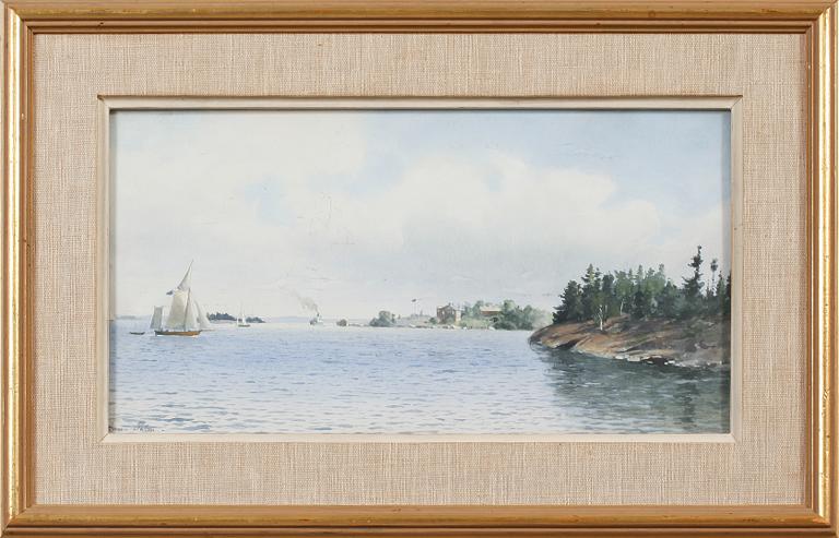 ANNA PALM DE ROSA, akvarell, signerad.