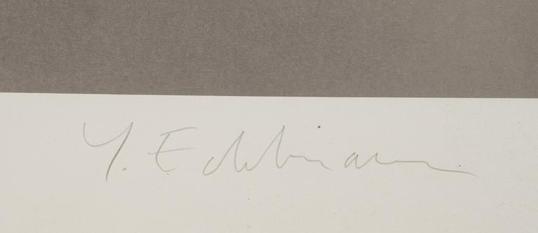 YRJÖ EDELMANN, färglitografi. Signerad och numrerad 111/150.