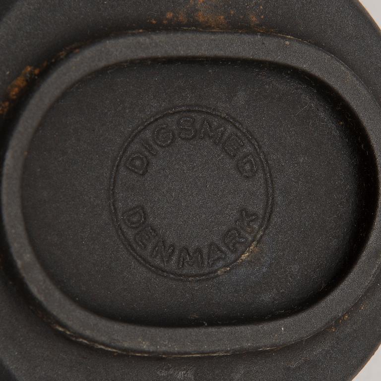 FONDUESET, emaljerat gjutjärn och trä, Digsmed, Danmark, 1900-talets senare hälft.