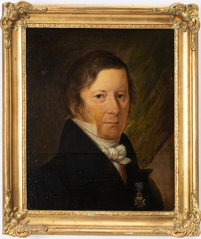 Unknown artist, 19th century. "Councillor Nils af Wetterstedt".