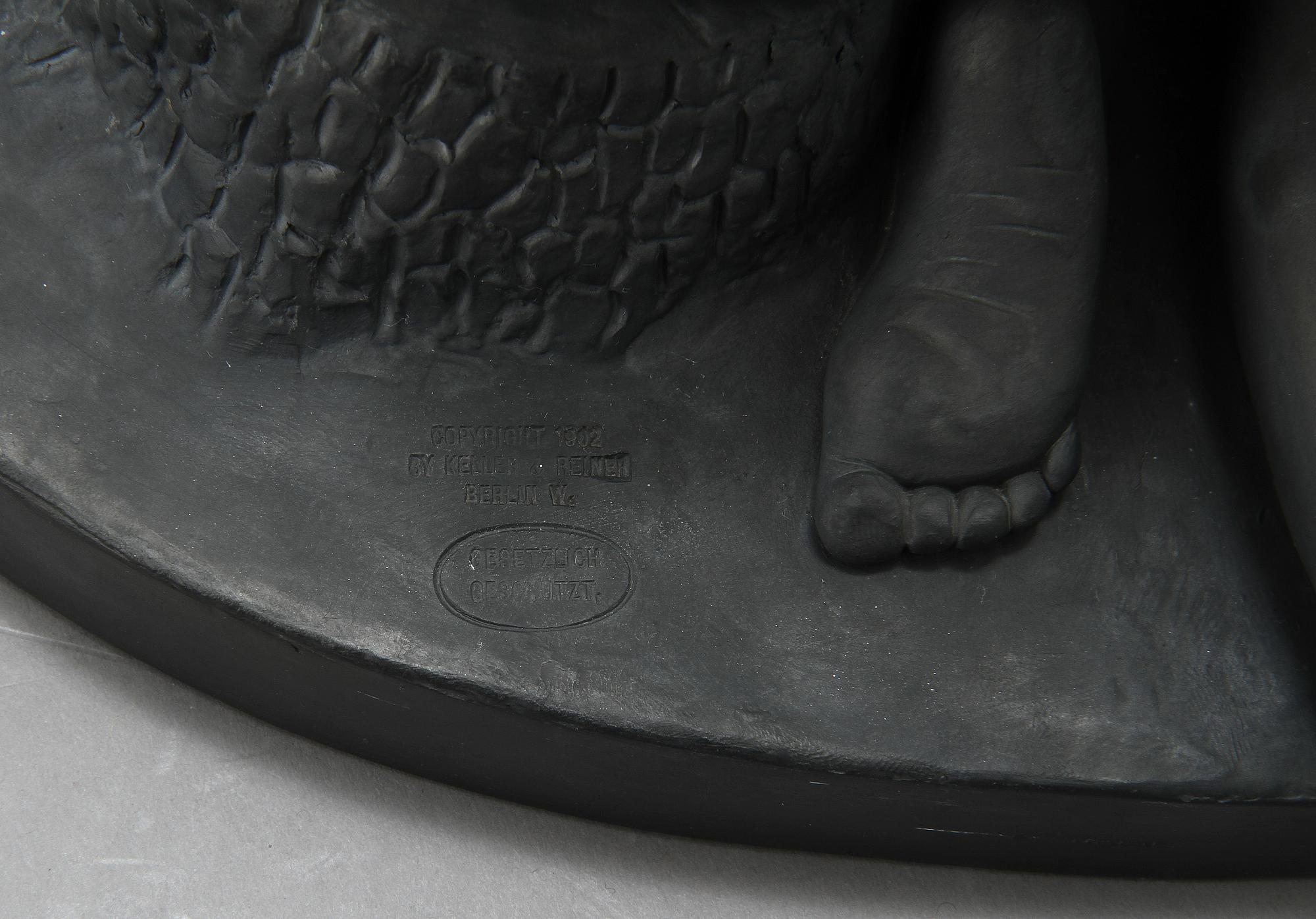 STEPHAN SINDING, efter, skulptur, basalt, 1900-tal.