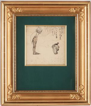 John Bauer, "-Nej se, sån tomtefar, och sånt skägg han har! sade pojken".
