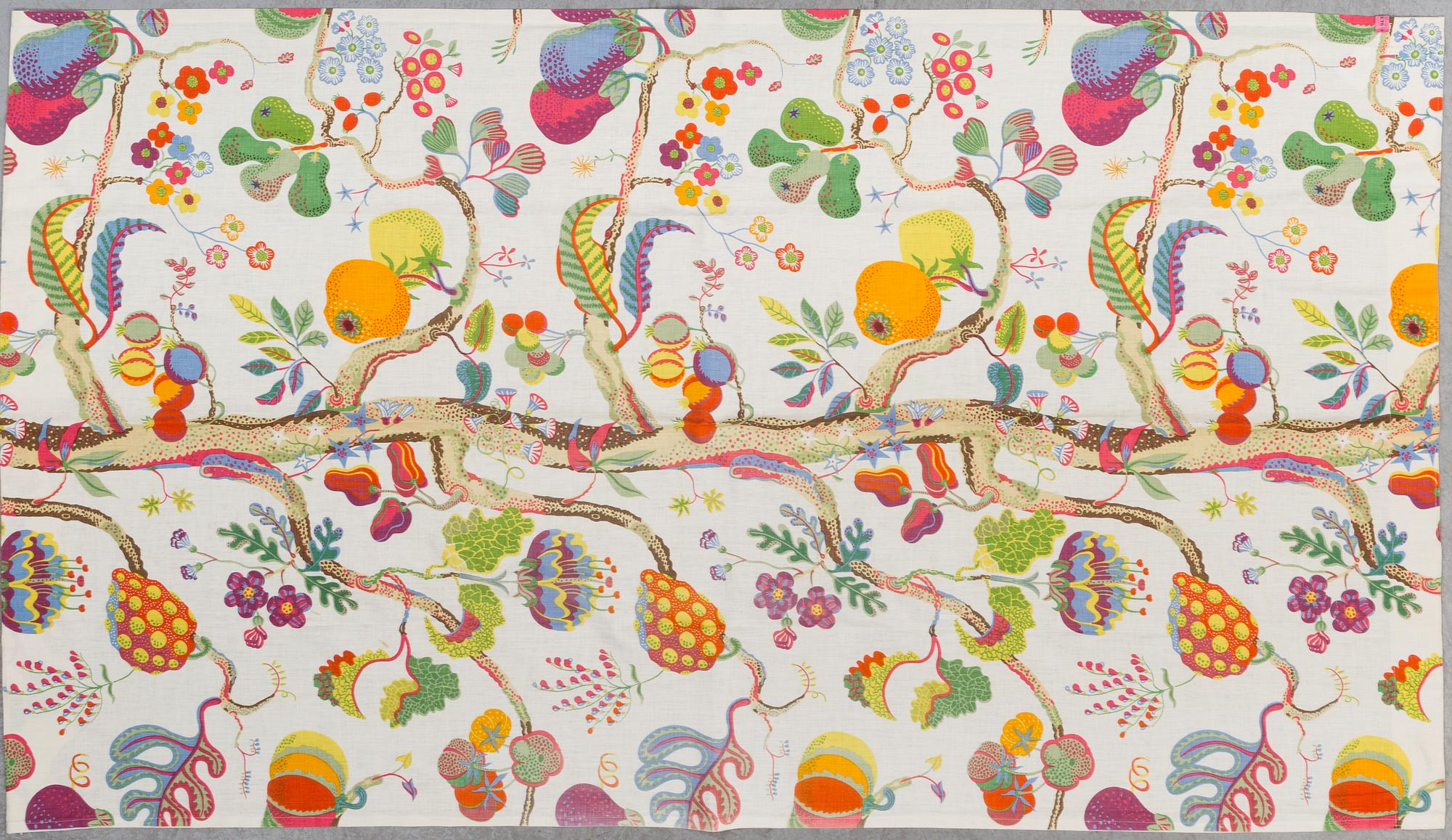 JOSEF FRANK, gardiner, 3 st, linne, "Vegetable Tree", Svenskt Tenn.