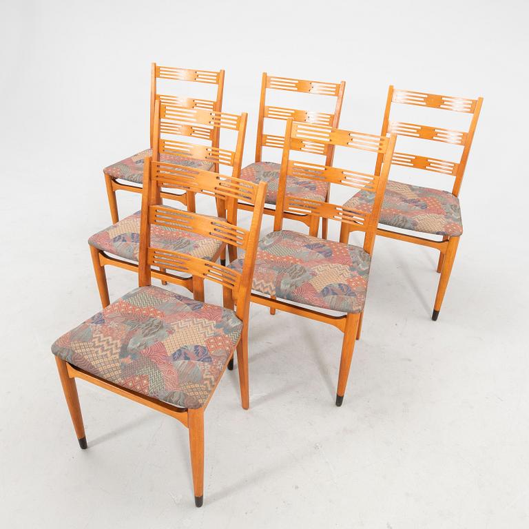 Chairs, 6 pieces, second half of the 20th century.
