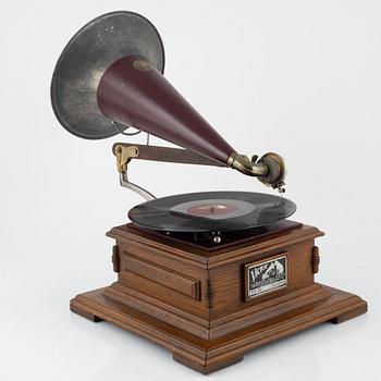 Grammofon, "Victor Talking Machine", His Master's Voice, USA, 1900-talets första hälft.