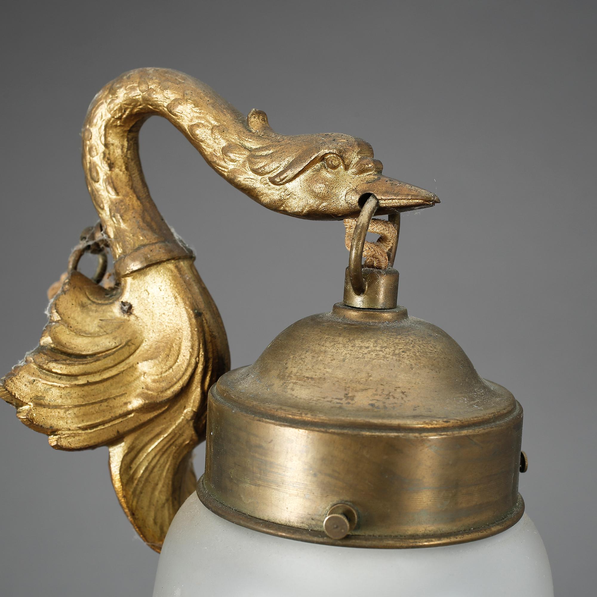 VÄGGLAMPETTER, 3 st, 1900-talets första hälft.