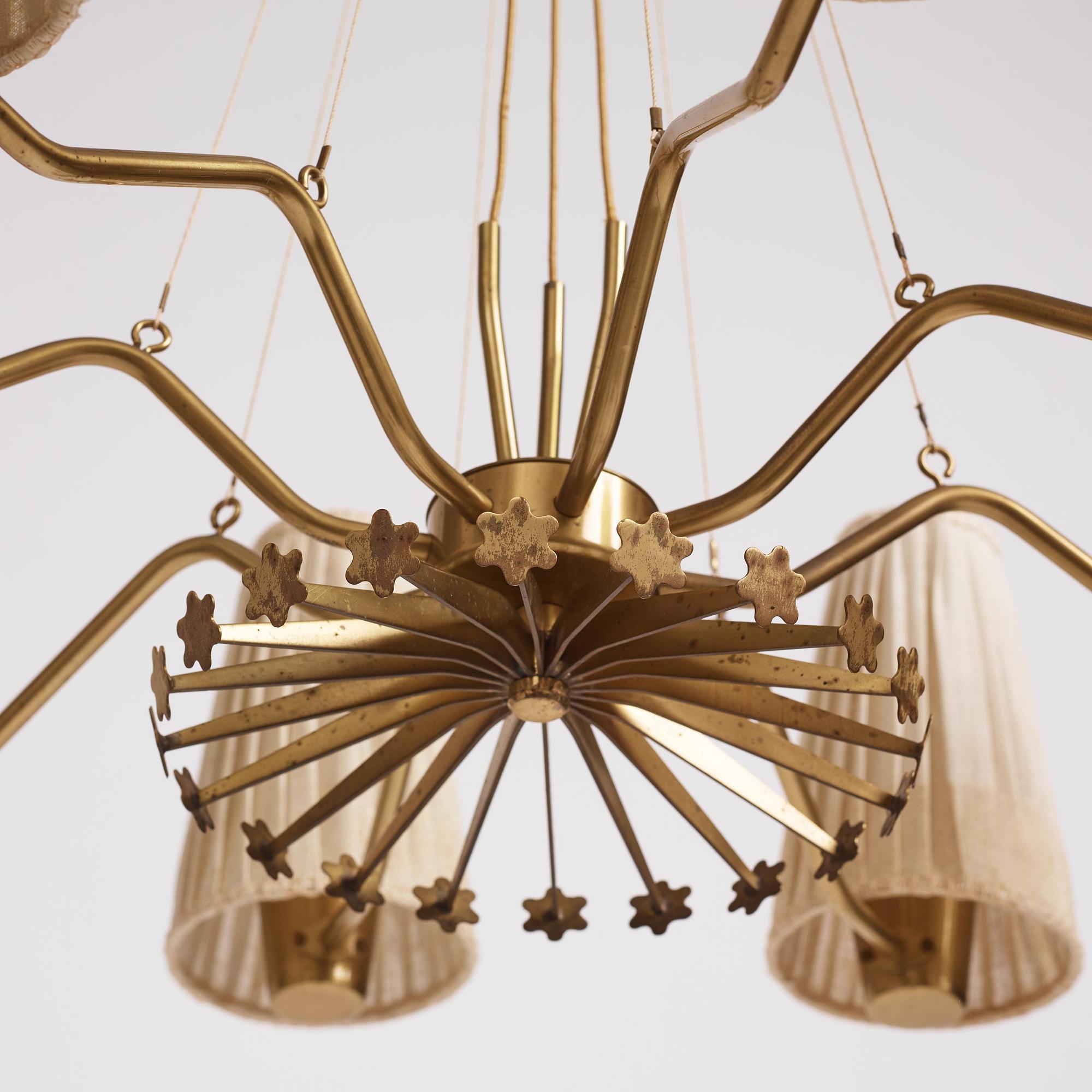 Hans Bergström, a chandelier model "3", Asea, Sweden 1940s-50s.