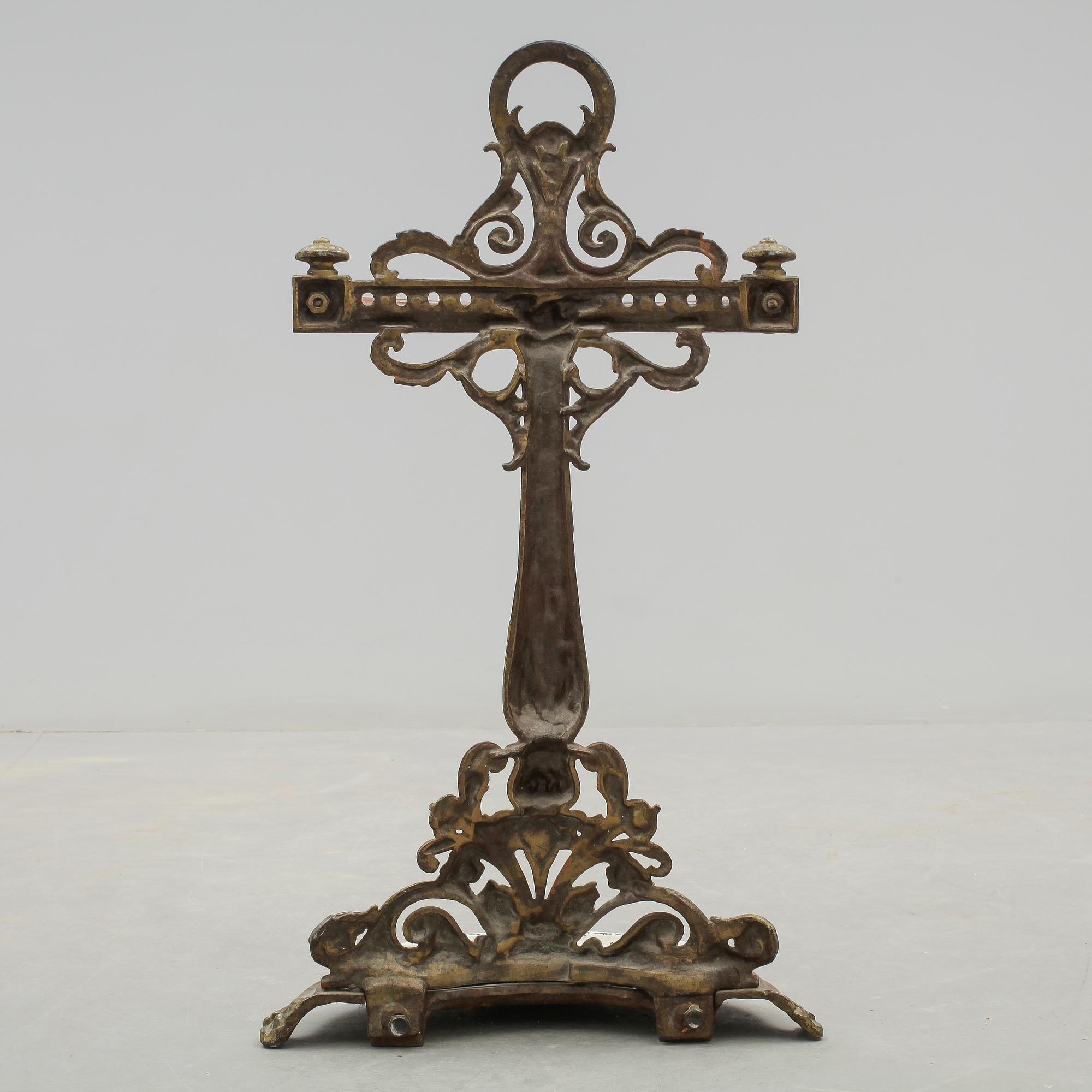 PARAPLYSTÄLL, gjutjärn, möjligen Bolinders, omkring sekelskiftet 1900.