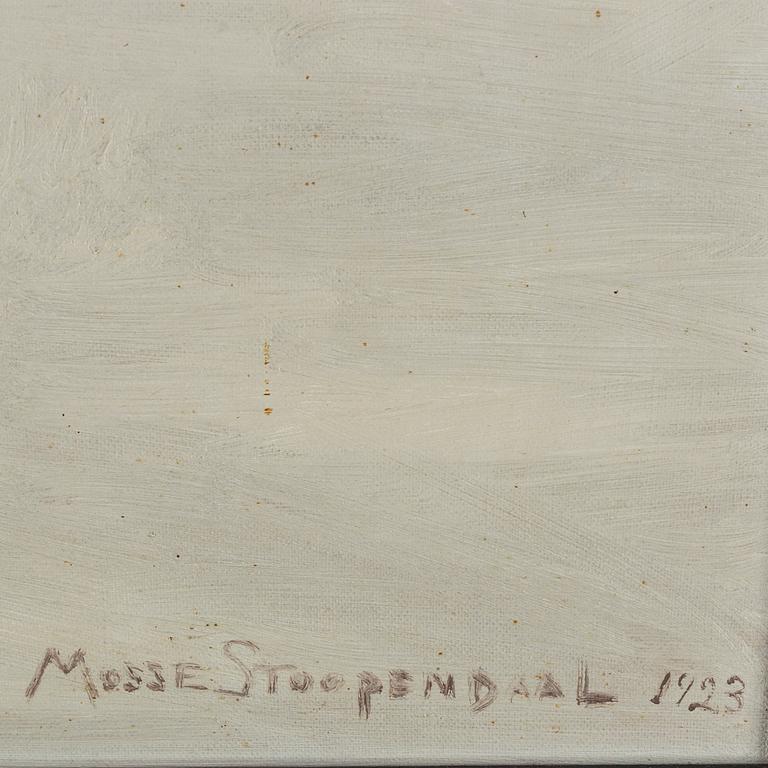MOSSE STOOPENDAAL, oil on canvas, signed and dated 1923.