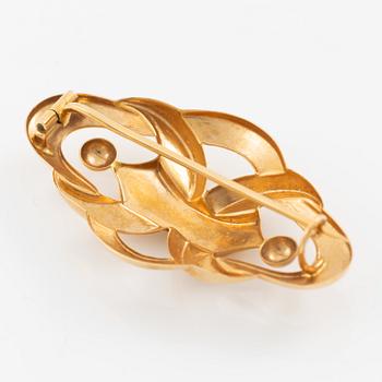 Brooch, 18K gold.