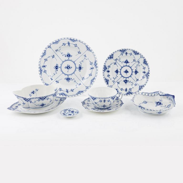 An 43-piece 'Musselmalet' porcelain dinner service, Royal Copenhagen, Denmark.