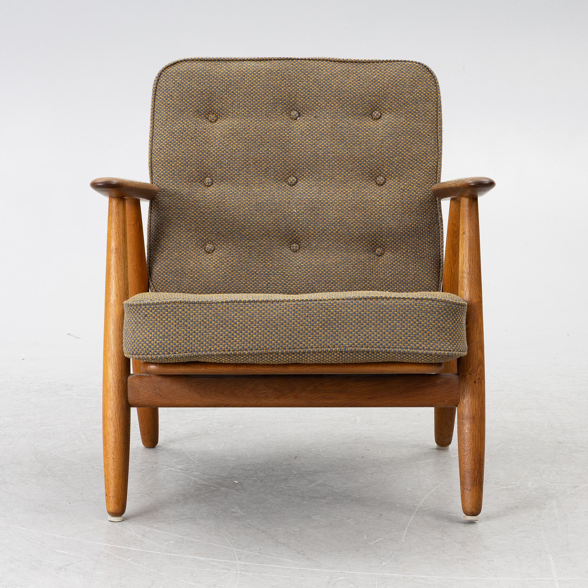 Hans J. Wegner, fåtölj, "GE 240" "Cigarren", Danmark, 1900-talets andra hälft.