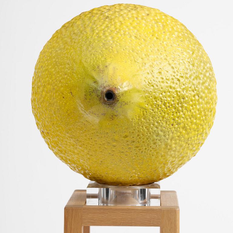 Hans Hedberg, a monumental faience sculpture of a lemon, Biot, France.