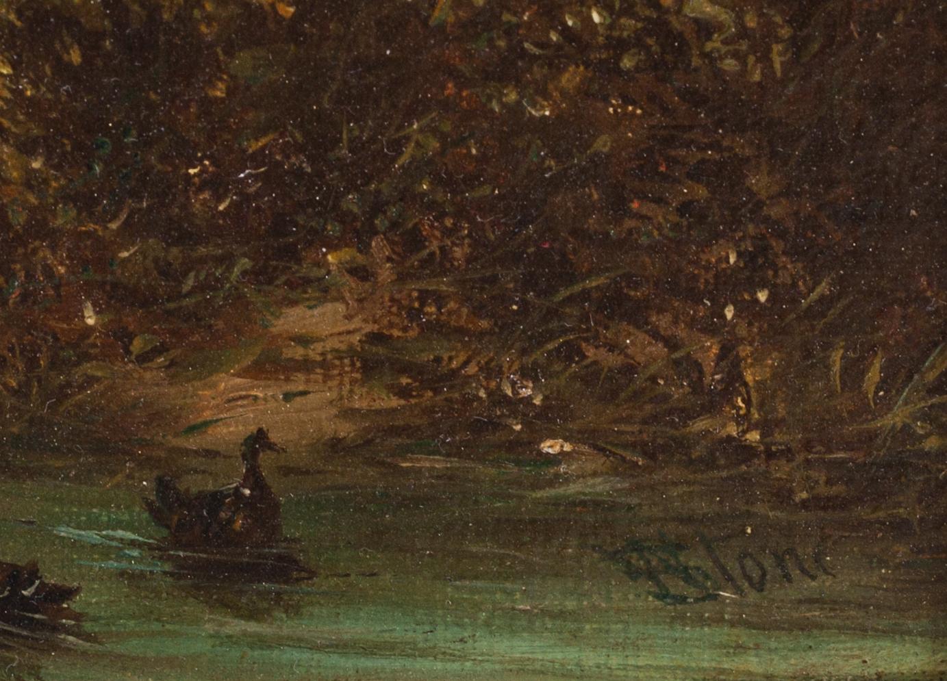 WILLIAM STONE, olja på duk, signerad, England, 1800-tal.