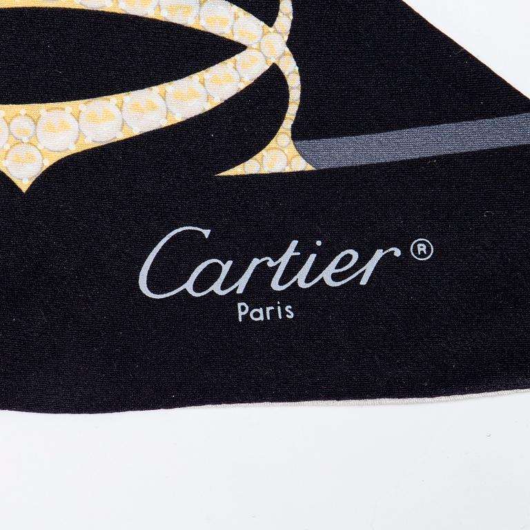 Cartier, twilly scarf.