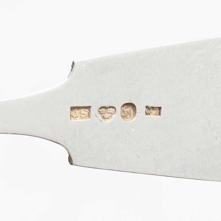 A set of Swedish silver spoons, Haparanda 1904-1906 (14 pieces).