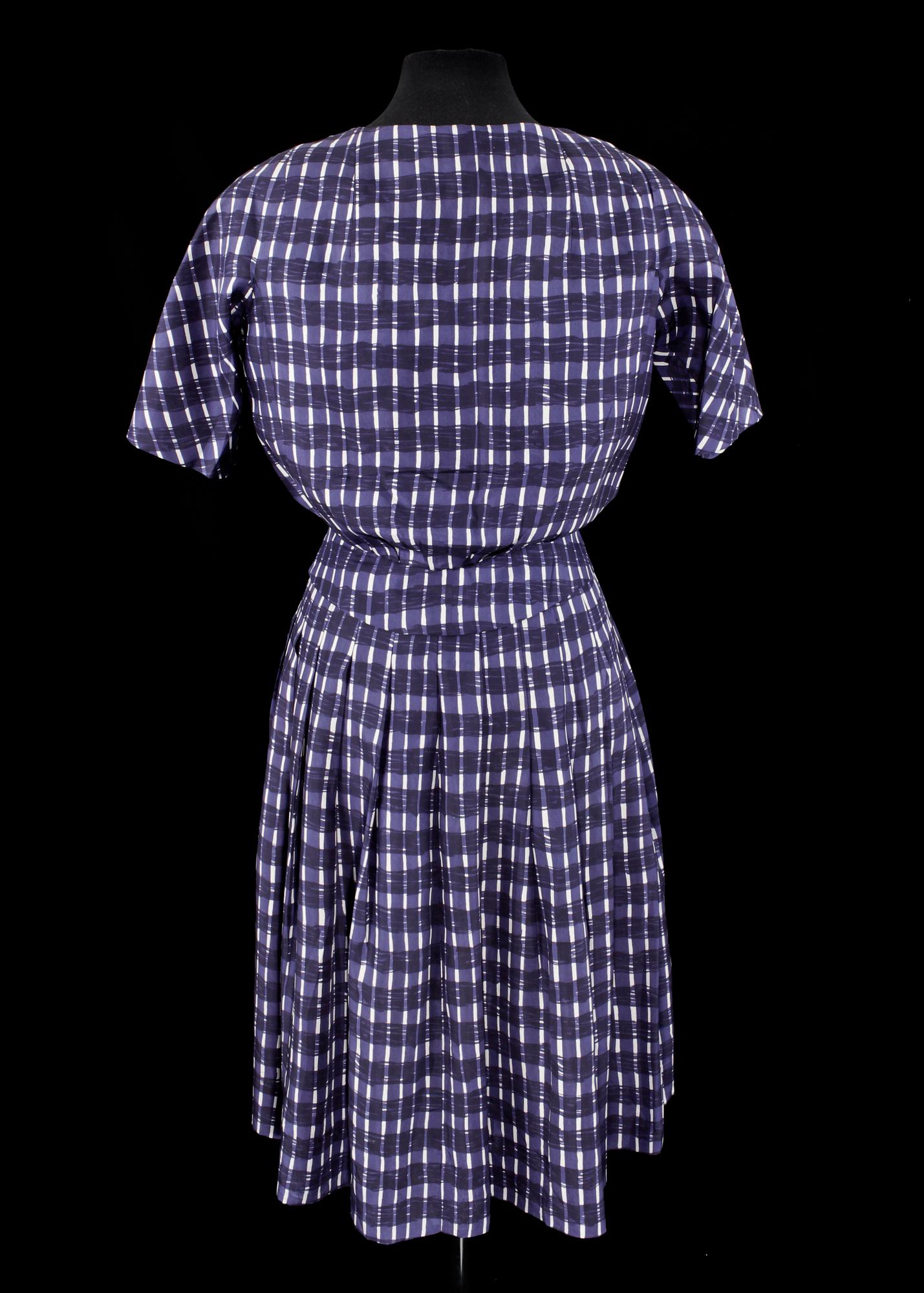 MÄRTHASKOLAN, klänning samt jacka, 1950/60-tal.