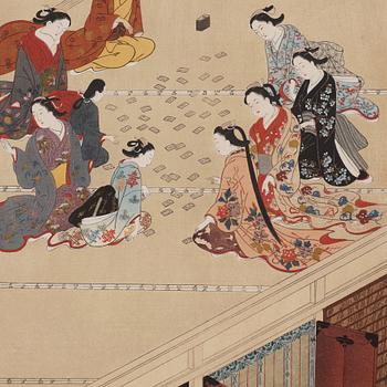 OKÄND KONSTNÄR, blandteknik. Japan, omkring 1900.