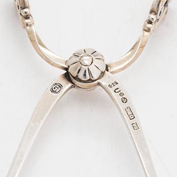 Johan Rodhe, bestickuppsättning, 48 delar, sterlingsilver, "Dronning/Acanthus", Georg Jensen, Danmark, efter 1945.