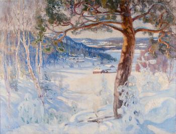 239. Helmi Biese, WINTRY LANDSCAPE.