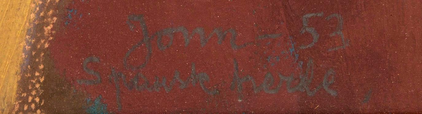 Gunnar Jonn, a signed and dated oil on paper.