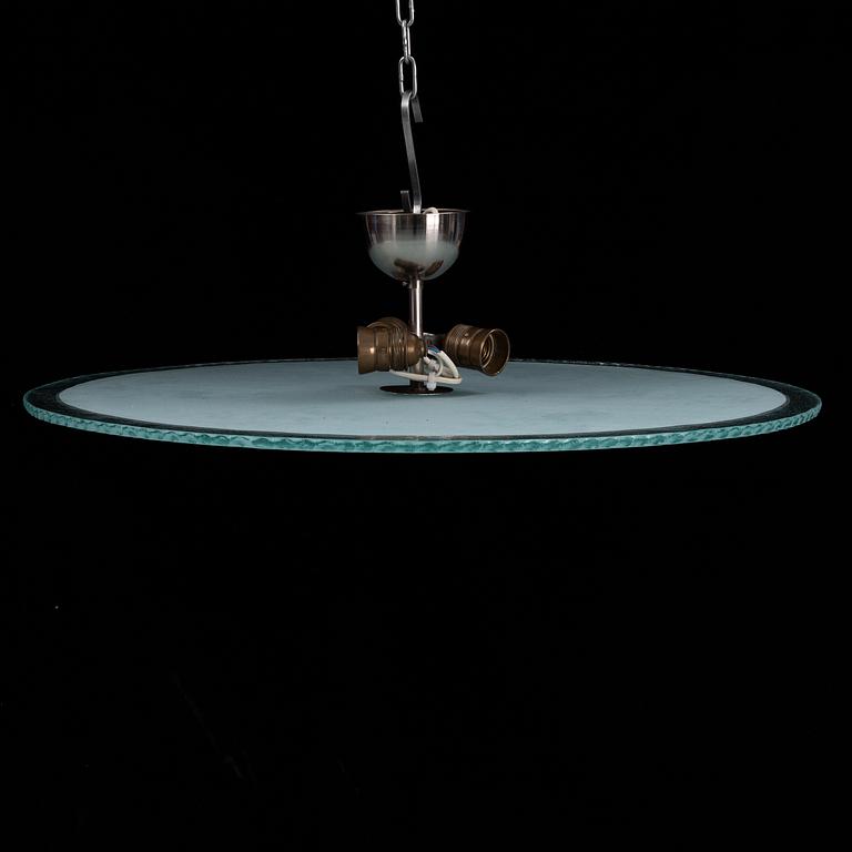 A 1940's Swedish Modern ceiling lamp.