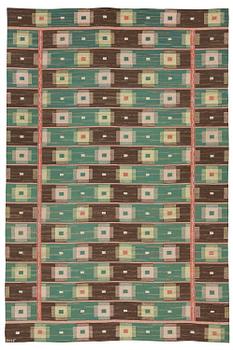 MÄRTA MÅÅS-FJETTERSTRÖM, a carpet, flat weave, 351,5 x 235,5 cm, "Kardborren" (very rare), signed MMF.