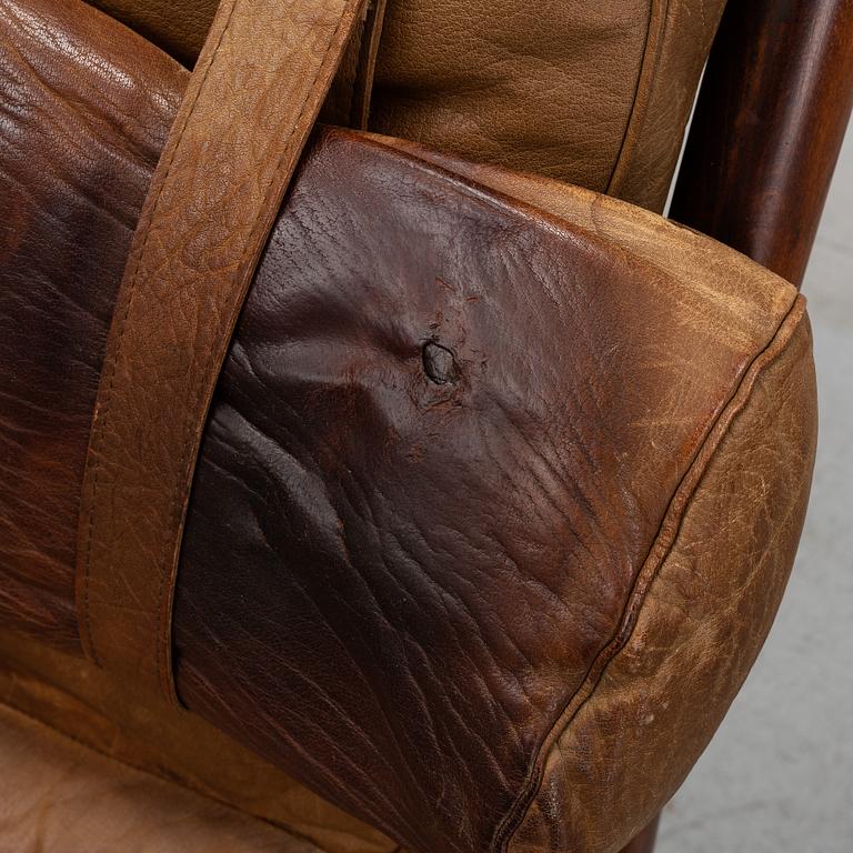 Arne Norell, an 'Inca' stained beech easy chair, Norell Möbel AB, 1970's.