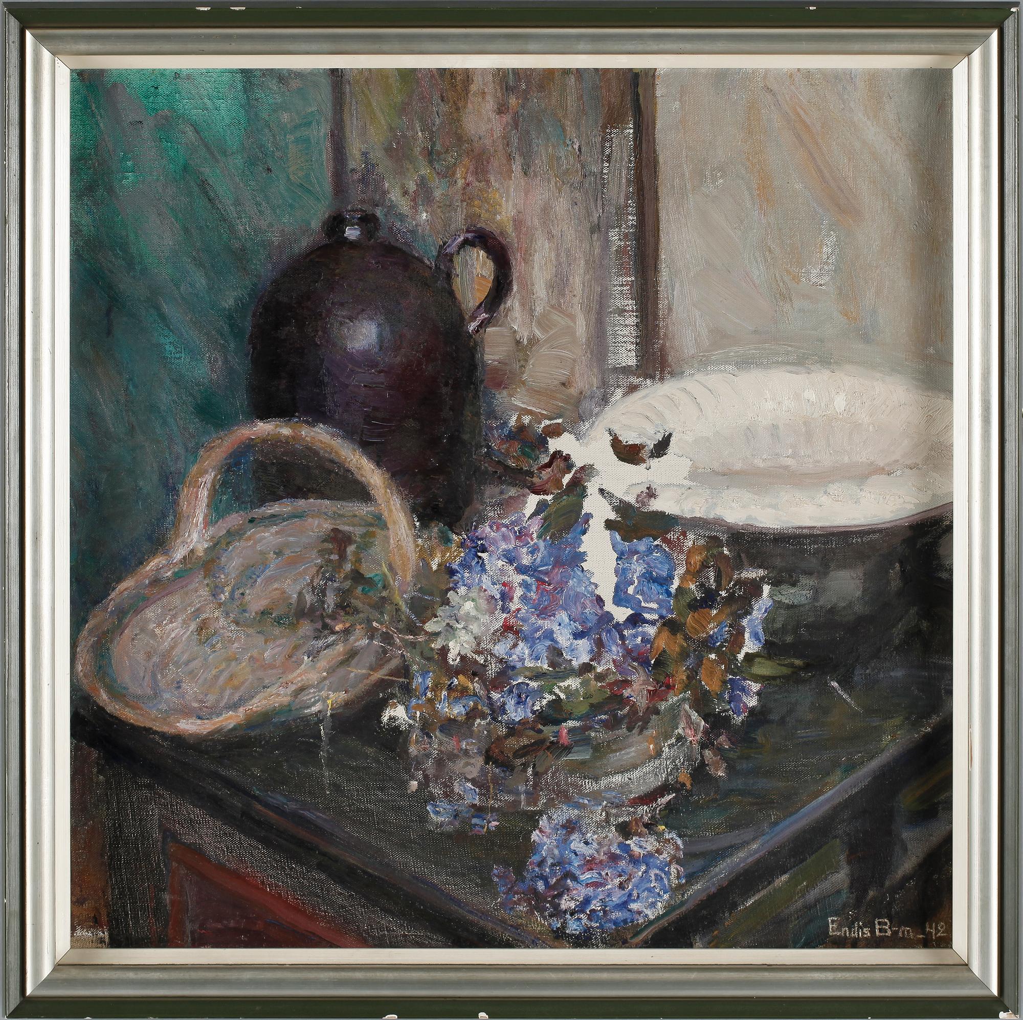 ENDIS BERGSTRÖM, olja på duk, sign och dat -42.