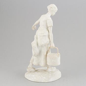 Ruth Milles, plaster sculpture. Signed and dated 1906. Height 36 cm.