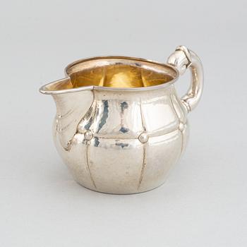 A three piece silver coffee set, mark of Carl M. Cohr, Frederica, Denmark 1927.