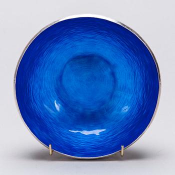 SKÅL, silver, invändigt emaljerad, Reijo Sirkeoja, Kultakeskus, 1974.