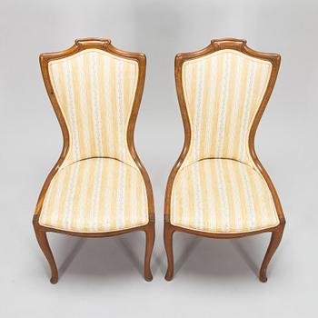 Edward Colonna, Four side chairs for Samuel Bing, Paris c. 1900.