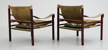 FÅTÖLJER, ett par, "Sirocco", Arne Norell.