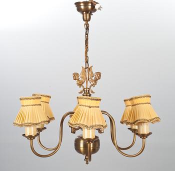 TAKKKRONA, barockstil, mässing, 1900-talets mitt