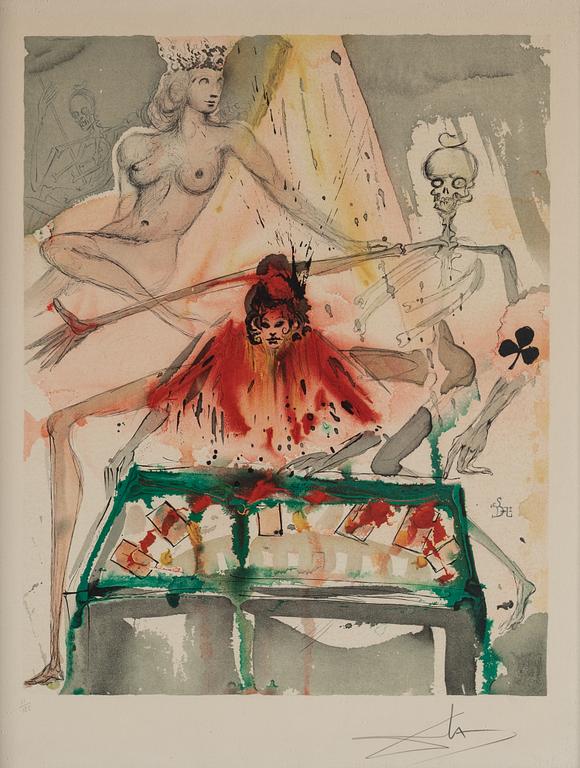 Salvador Dali, lithograph in colors, signed and numbered 11/125.